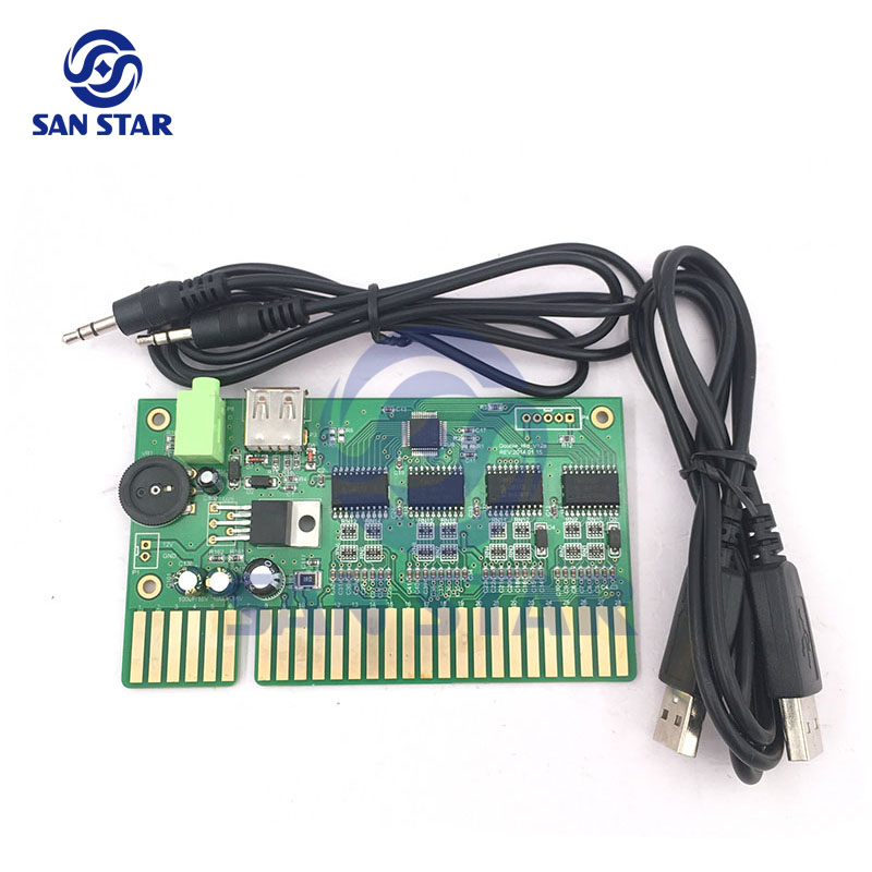 Arcade Button Pcb - USB-преобразователь для ПК в JAMMA, плата