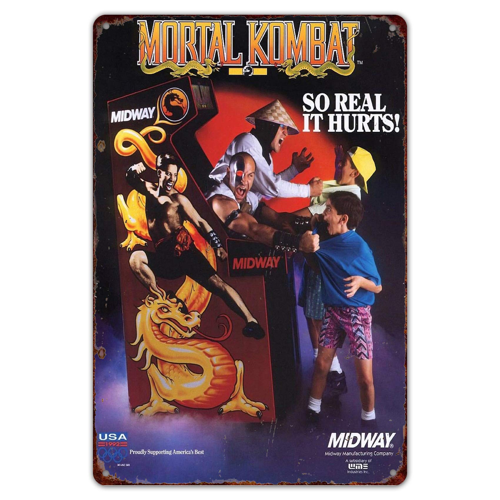 Arcade X - Металлическая табличка 8