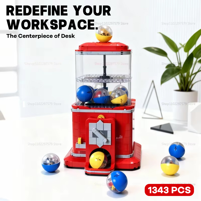 Vending Arcade Games - Новый креативный конструктор-вендинговый автомат, 1343 детали,