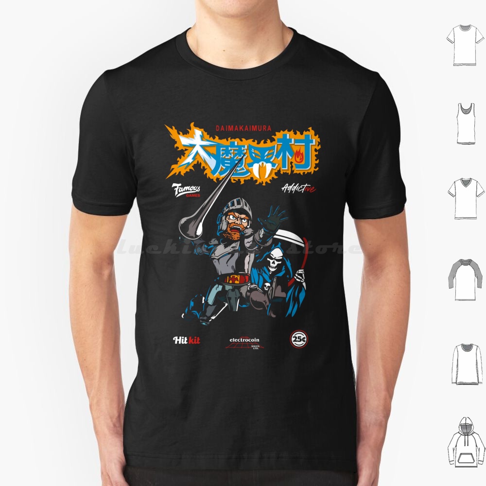 Arcade No - Винтажная футболка Ghouls'n Ghosts в стиле
